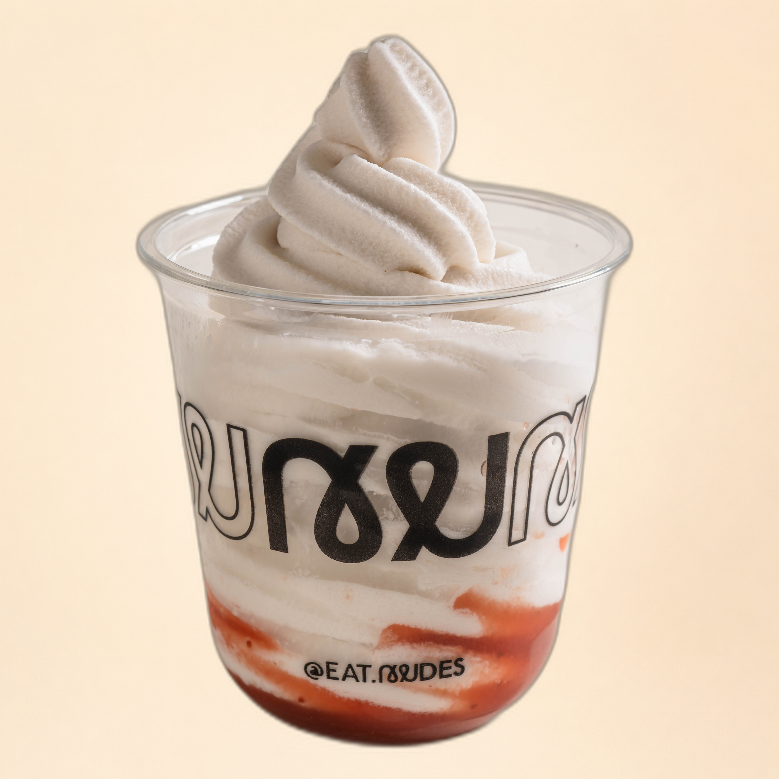 Raspberry Coconut Soft Serve