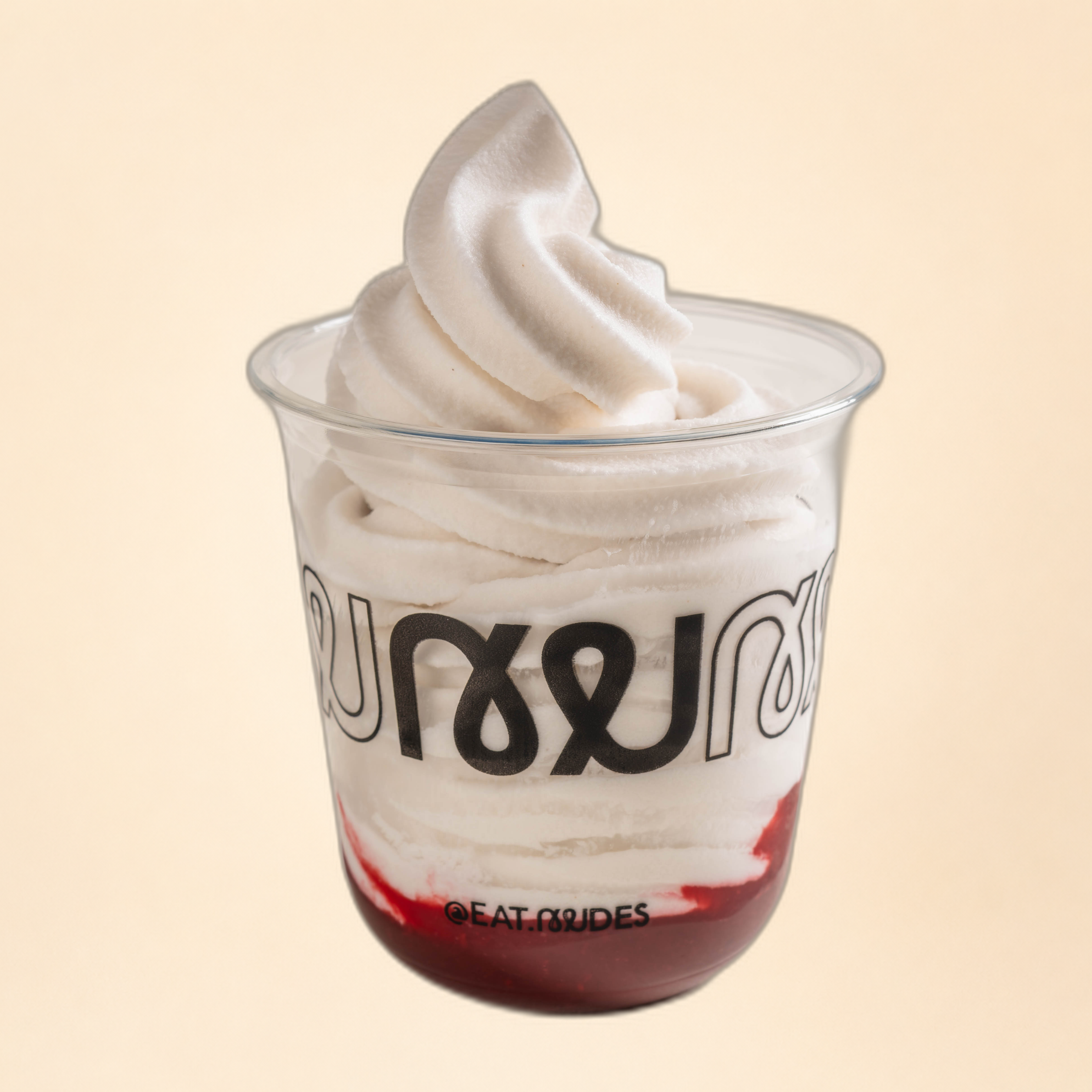 Strawberry Coconut Soft Serve
